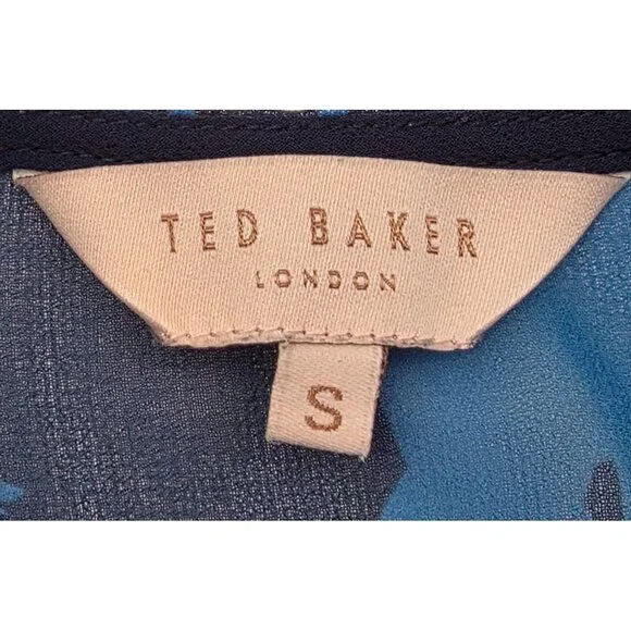 Women's - Ted Baker Lianna Bluebell Poncho-Style Swim Cover-Up, Size Small - Picture 5 of 7